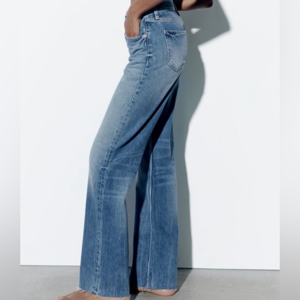 Zara TRF Wide Leg Jeans
